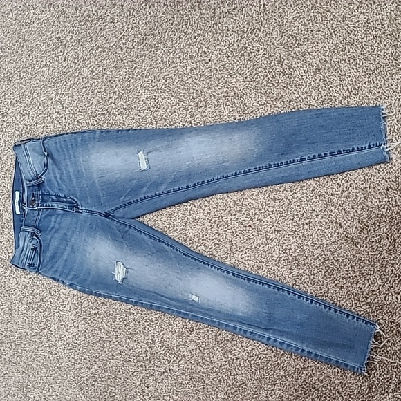 PacSun Denim - Pacsun skinny distressed ripped high rise light wash jeggings jeans